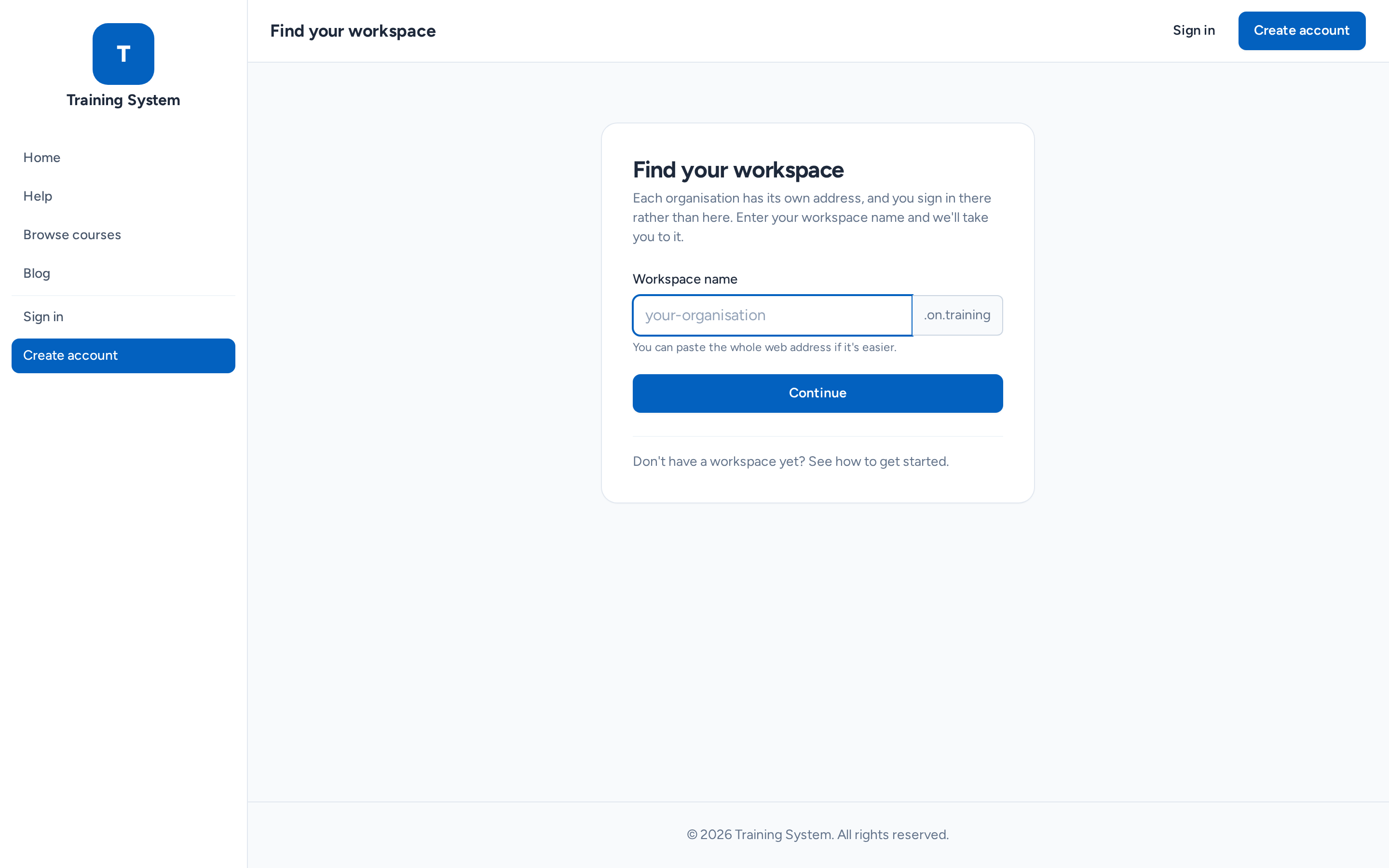 Your organisation has its own address